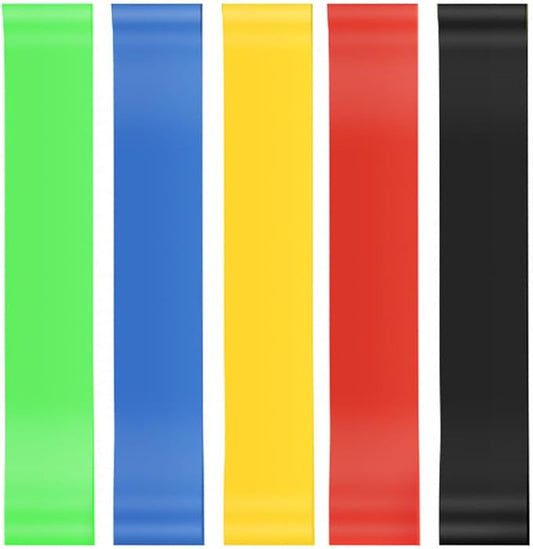 5pc Set Resistance Straps Different Resistance Fitness Straps Full Body Exercise Strength Training Stretching Equipment Accessories