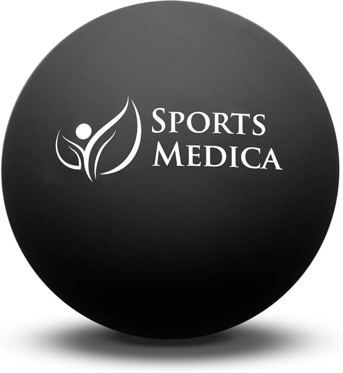 Sports Medica Lacrosse Ball for Myofascial Release - Perfect for Trigger Point Massage Therapy - Best for Neck & Shoulder Pain - Video Series & eHandbook Included