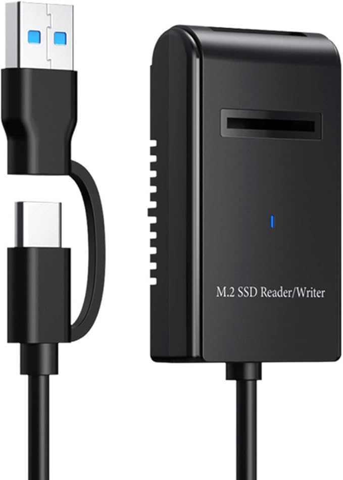 CY USB 3.0 USB-C Type-C Type-A to NVME M-Key M.2 NGFF SATA SSD Docking Horizontal External Cable Enclosure RTL9210B Chipset