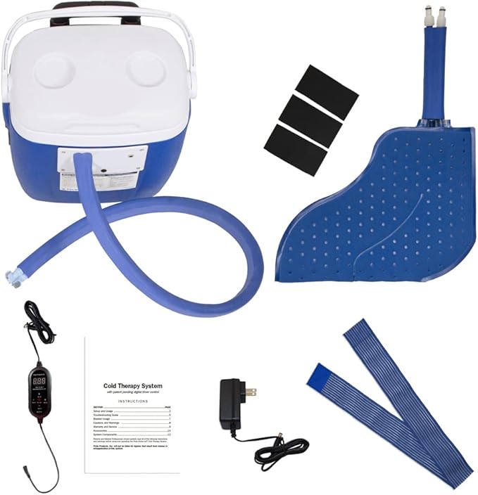 Polar Active Ice 3.0 Cold Therapy Ice Machine System with Programmable Timer, Foot Therapy Compression Pad, Lightweight 16 Quart Cooler, Quiet Pump, Strong Cryotherapy Pain Relief Treatment