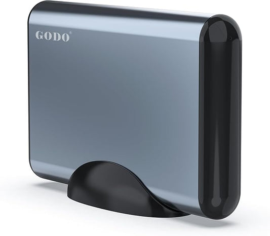 GODO SAS to USB 3.0 Hard Drive Adapter,SAS/SATA Hard Drive Enclosure Reader Docking Station for 3.5 inch HDD SSD with 12V/3A Power Adapter,Support up to 20TB and UASP Tool Free