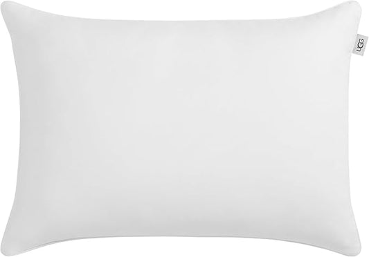 UGG Cooling Pillow Standard Size Pillow, Hotel Style for Stomach, Back or Side Sleepers, Washable Cover Down Alternative for Queen Full or Twin Beds, 20-inch x 28-inch, White