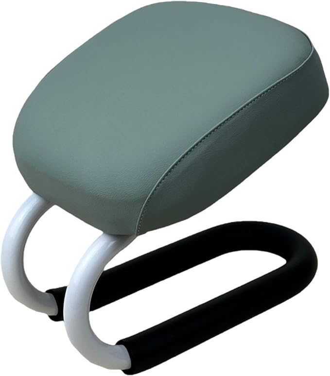 1 Kneeling Meditation Bench, Ergonomic Meditation Stool with Anti-Slip Pad, Metal Frame & PU Leather Sponge pad, Portable for Stretching Exercise, Mindfulness, Adults, Light Turquoise