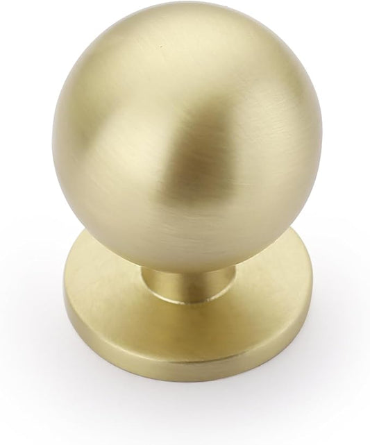 Asidrama 30 Pack Brushed Brass Kitchen Cabinet Knobs, Cabinet Knob Kitchen Cabinet Hardware for Cupboard Drawer Knob Dresser Knobs