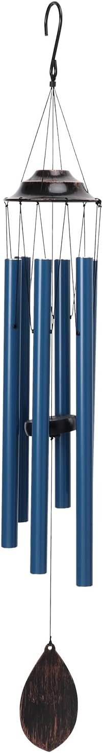 MUMTOP Wind Chimes for Outside - Deep Tone Memorial Sympathy Wind Chimes Outdoor, 38.5 Inch Windchimes Clearance for Garden, Patio,Yard Decor Gift (Blue)