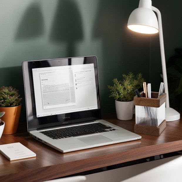 MultiBey Walnut Wooden Pencil Holder, Clear Acrylic Wood Pen Holder, Black Walnut Desktop Pencil Cup Stand Wood Desk Accessory Organizer for School Office Home Supplies