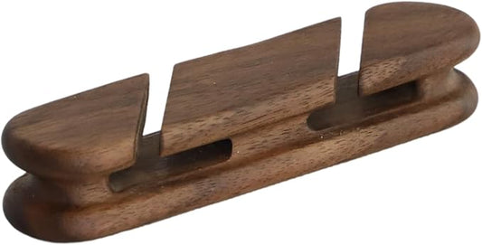 muso wood Cable Clips, Walnut Cord Holder, Cable Management Cord Organizer, Cable Straps for Desk Home and Office
