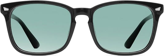 TIJN Blue Light Blocking Glasses for Women Men Clear Frame Square Nerd Eyeglasses Anti Blue Ray Computer Screen Glasses