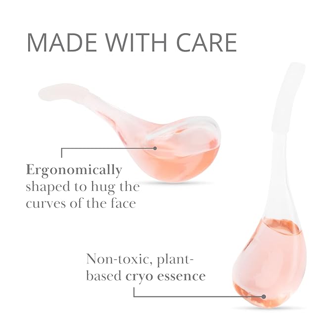 Luxury Ice Globes for Face | 2 Pcs Facial Ice Roller for Face Women | Cooling Skin Care Tool for Facials | Facial Tools to Tighten | Reduce Puffiness & Redness.