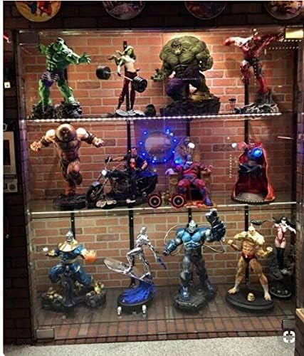 Cefrank LED Display Light Bars - 4X 16inch Linkable Slim Light Strip Kit - Series + Parallel Connection - Plug n Play - Soft Warm White 3000K