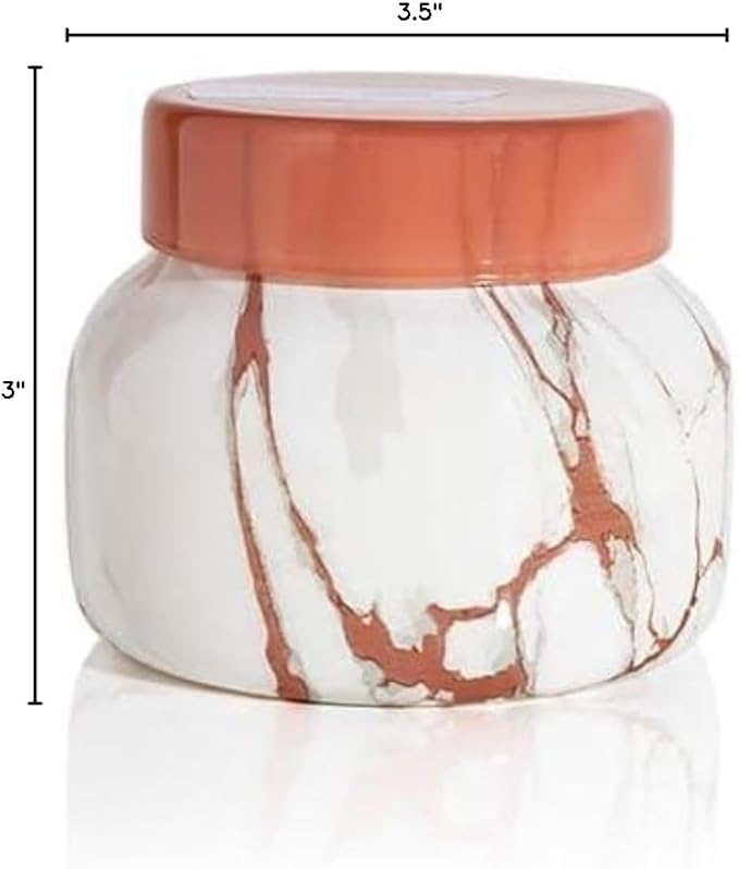 Capri Blue Modern Marble Jar Candles - Luxury Scented Candles for Home - Long Lasting Soy Wax Blend - Scented Home Decor Gifts - Havana Vanilla (8 oz)