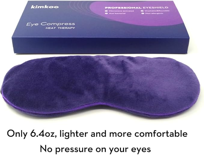Moist Heat Eye Compress&Microwave Hot Eye Mask for Dry Eyes，Heated Eye Mask Natural and Healthy Therapies