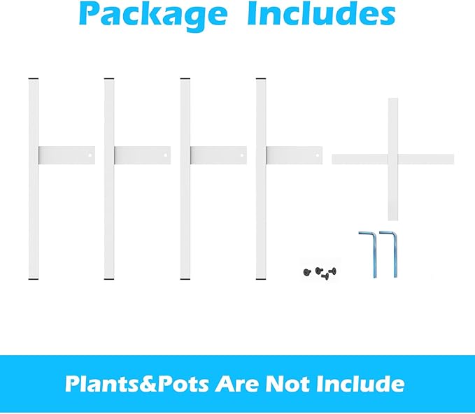 Heavy Plant Stand for 10"-16" Plant Pot Indoor Outdoor Corner, Adjustable Metal Heavy Duty for Large Pot (White 1 Pack)