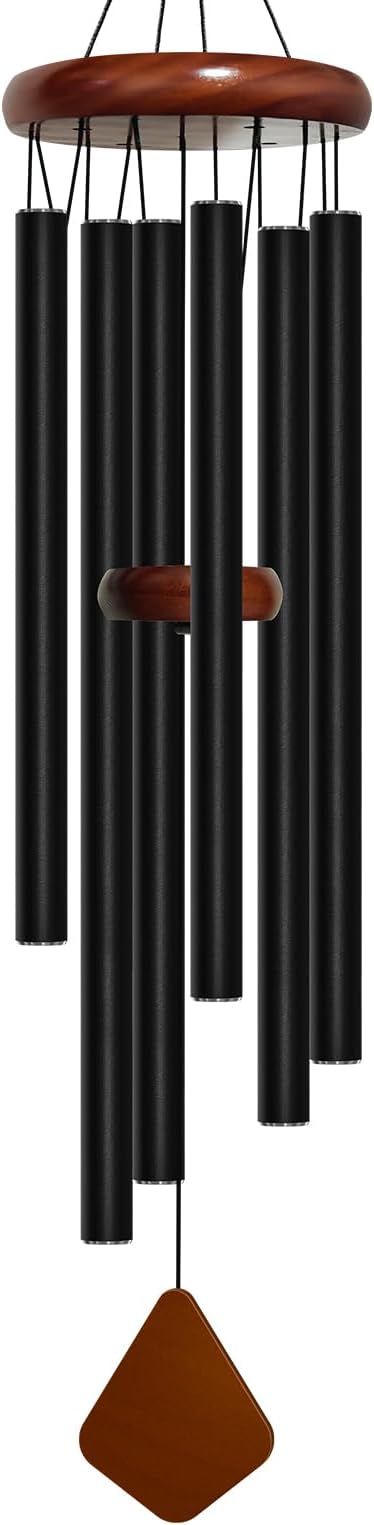 42'' Wind Chimes for Outside Deep Tone, Large Wind Chime, 6 Heavy Duty Tubes Metal Extra Large Wind Chimes Outdoor, Decoration for Garden, Patio, Yard, Gifts for Mother's Day(Rhombus)