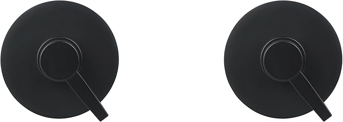 Matte Black Resin 2 Piece Shampoo and Body Wash Dispenser Set, Luxurious Refillable Pump Bottles with Matte Pump Top and Embossed Text, Durable Design for Bathroom and Shower