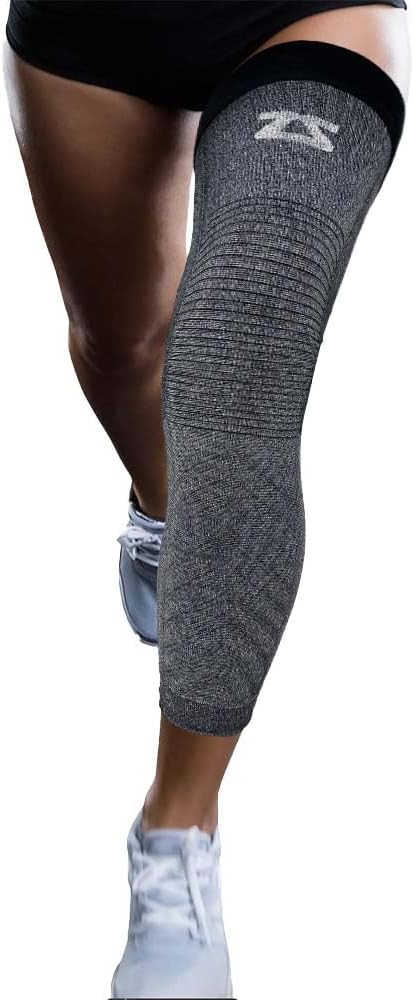 Zensah Full Leg Compression Sleeve - Long Length Support for Thigh, Knee, Calf for Men, Women, Running, Basketball, Football