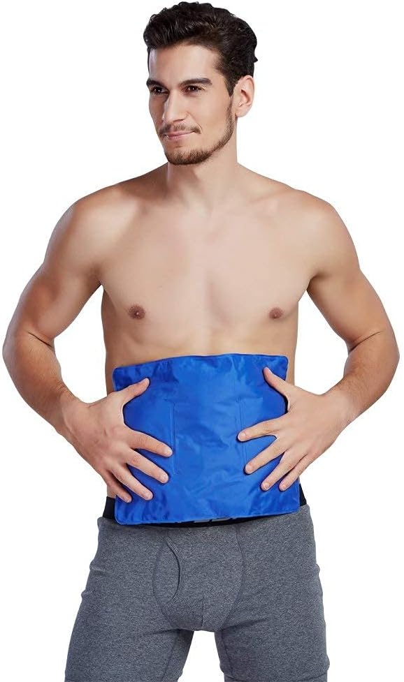 Koo-Care Large Gel Ice Pack for Injuries Reusable Flexible Hot Cold Therapy Compress - Pain Relief for Shoulder Rotator Cuff Hip Back Knee Ankle Replacement Post-Surgery Recovery (L, 11" x 14")