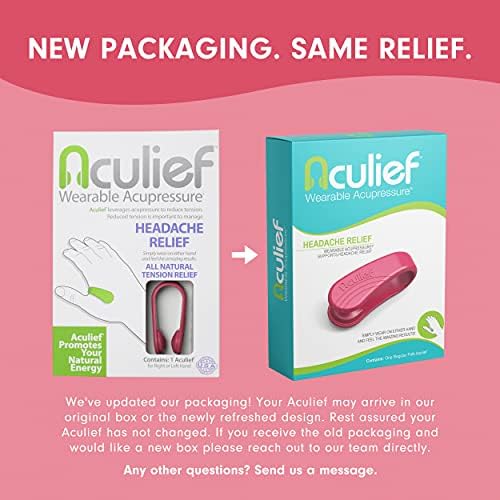 Aculief Acupressure Tension Clip - Discreet Portable Wearable & Nurse Essentials - On-the-Go Stress Management - Regular, Pink