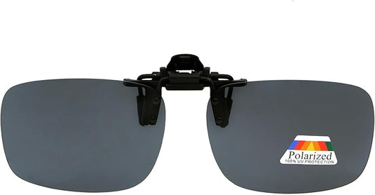 Eyekepper 4 Pack Flip-up Clip-On Sunglasses 59x39 MM Metal Wear Over Glasses