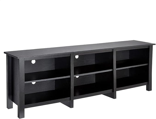ROCKPOINT Classic TV Stand Storage Media Console Entertainment Center for TV's from 70 Inches to 85 Inches,Espresso(69.1Inchese)