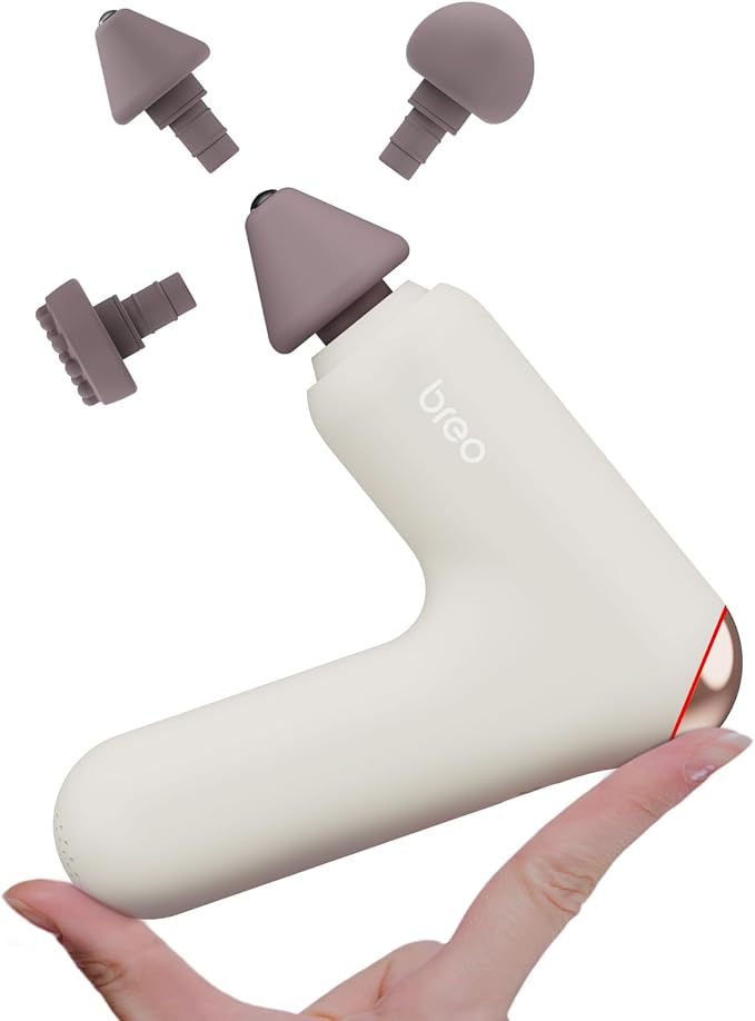 Breo Lucky 7 Massage Gun with Heat, Deep Tissue Muscle Massager, Stimulator, Body Relaxation, Low Noise for Recovery, Sports