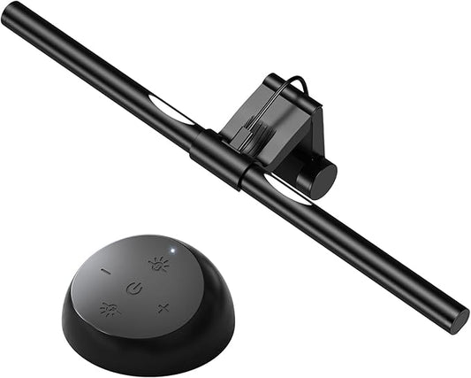 Computer Monitor Light,Screen Monitor Light Bar with Backlight for Eye Caring,E-Reading LED Task Lamp with Color/Dimming Adjustment,Remote Control,No Screen Glare Space Saving Home Office Lamp