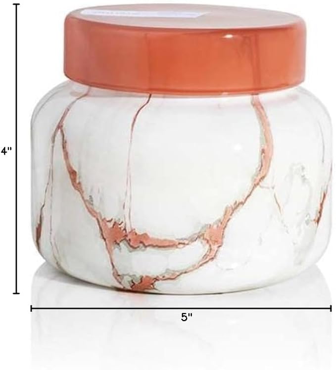 Capri Blue Modern Marble Jar Candles - Luxury Scented Candles for Home - Long Lasting Soy Wax Blend - Scented Home Decor Gifts - Havana Vanilla (19 oz)