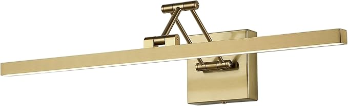 LED Brass Hard-Wired Connection Gallery Picture Light for Paintings Gold Lighting Fixtures Dimmable Modern LED Picture Lights Artwork Display Lighting 23.6 Inch 14W 3000K Warm White