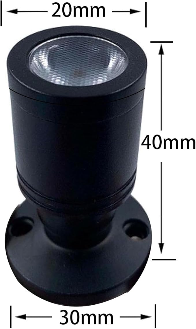 6 PCS Mini LED Spotlight for Display Cabinet, Aluminum USB Showcase Lights with Dimmer, 5V 1W Rotatable Jewelry Display Lighting for Painting Plant Picture (Cool White 6000K, Black)