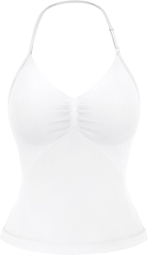 YEOREO SoftHue Impact Longline Strappy Top Women's Halter Workout Tank Tops Backless Gym Longline with Adjustable Strap