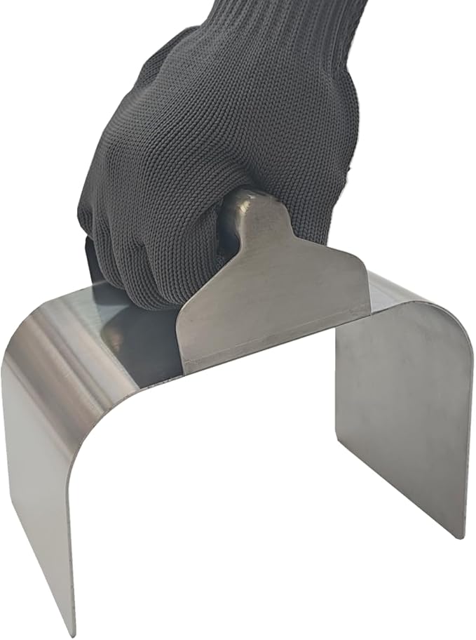 Landscape Curb Trowel Edger, Curb It Yourself, Curb and Gutter Shape Maker, Concrete Curb Trowel, Rectangular trimmer - 4" x 6" x 4" (Slope Curb It Yourself)