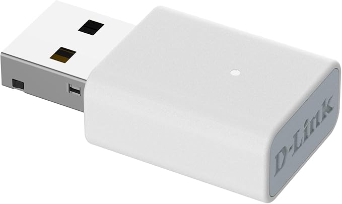 D-Link AC1300 USB WiFi Adapter —2.4/5GHz Dual Band Wireless Internet Travel Size for Desktop PC Laptop —MU-MIMO Plug & Play —Supports Windows 10/11 Drivers —WPA3 Enhanced Security (AC13U)