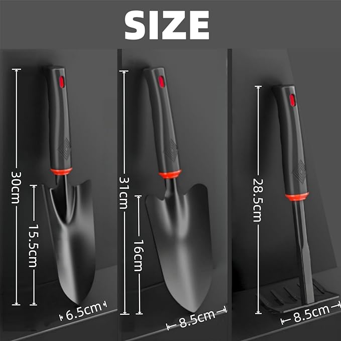 Garden Tool Set, Includes 1/8-inch Mesh Gardening Sifter, Trowel, Transplanter, and Cultivator for Outdoor Gardening, Ergonomic Yard Tool Kit