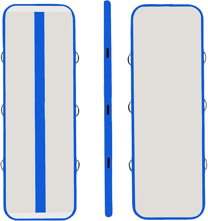 Tuxedo Sailor Inflatable Gymnastics Tumbling Mat Tumble Track Thickness Floor Mat With Electric Air Pump for Gymnastics/Training/Home/Cheerleading/Water/Gym/Yoga