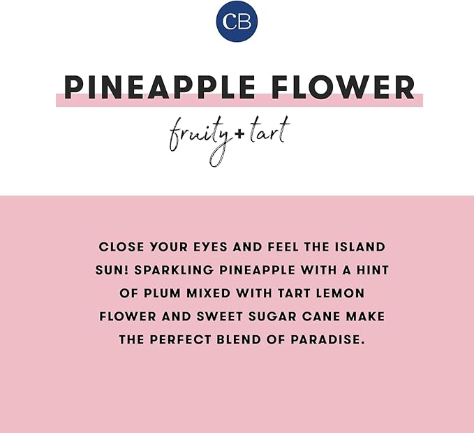 Capri Blue Modern Marble Jar Candles - Luxury Scented Candles for Home - Long Lasting Soy Wax Blend - Scented Home Decor Gifts - Pineapple Flower (8 oz)