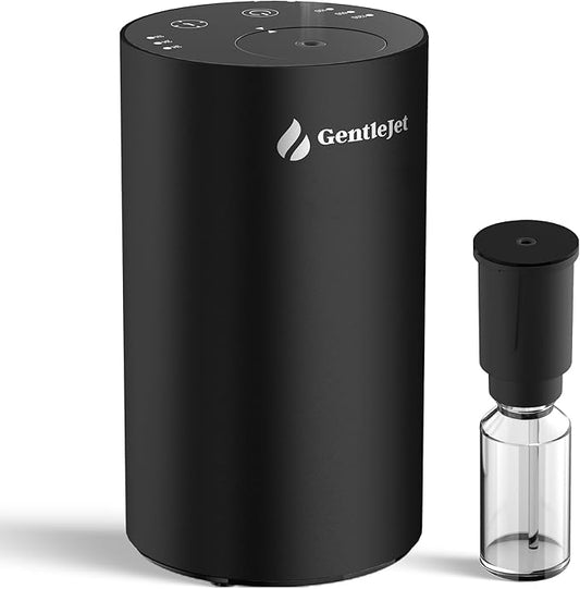 LiteMist Waterless Essential Oil Diffuser - Aluminum Aromatherapy Oil Diffuser, Rechargeable USB-C Scent Diffusers for Home, Car & Office, Quiet Operation, 0.35oz/0.7oz Bottle Capacity