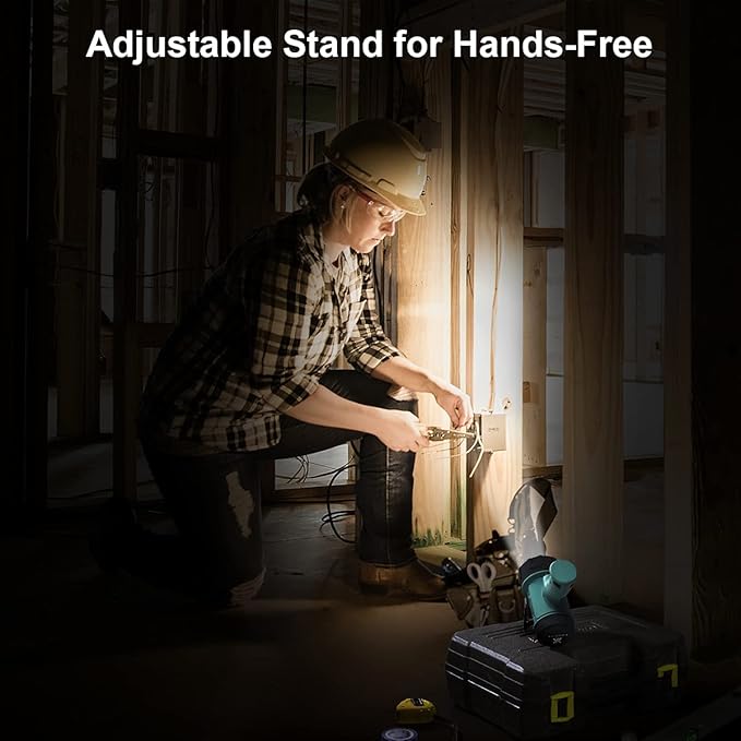 YIERBLUE Rechargeable Spotlight with Super Bright High Lumen LED, IP67 Waterproof Handheld Flashlight Searchlight with Detachable Red Light Filter