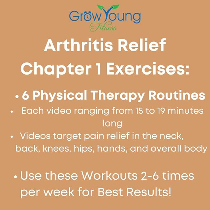 Grow Young Fitness Chapter One Exercise DVDs for Seniors - Low Impact Workouts from Home - Simple, Safe, Effective Workout DVD for Elderly