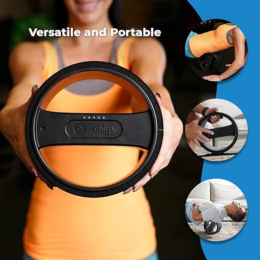 Chirp Wellness Duo: Upper Back Posture Corrector & Vibrating Foam Roller for Pain Relief, Spinal Alignment, and Deep Tissue Therapy - Black