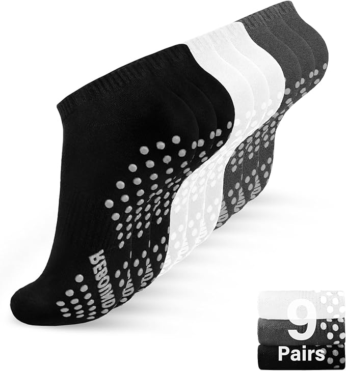 DIBAOLONG Womens & Mens Low Cut Socks, 6-Pair Ankle No Show Athletic Short Cotton Socks