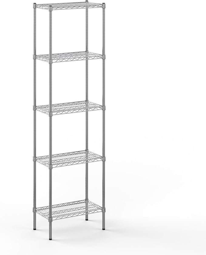 14" Deep x 24" Wide x 86" Height Wire Shelving Kit | 5-Tier | NSF Commercial Storage Rack Unit