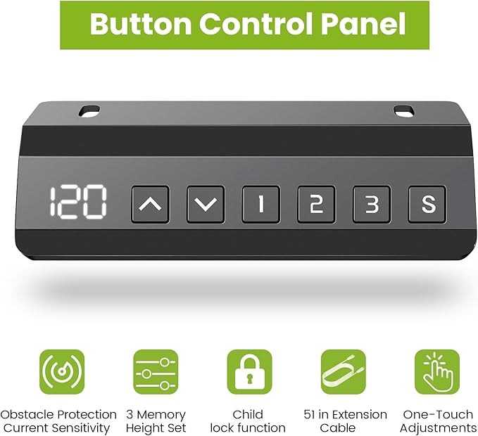 farexon Electric Standing Desk Frame with Cable Management Tray, Wheels & Hooks, Heavy Duty Dual Motor Stand Up Desk Legs Dual-Beam Frame,265 lbs Capacity up to 78" x 40" Tops (Black Frame Only)