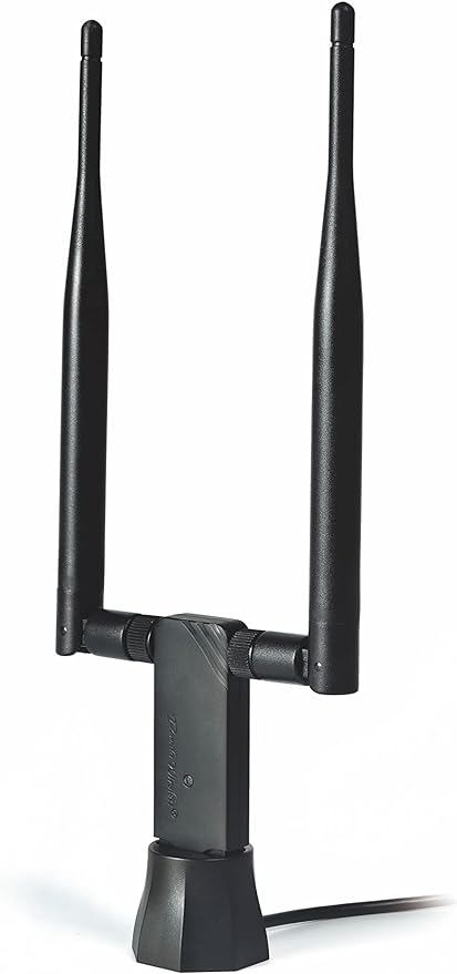 Panda Wireless® PAU0D AC1200 Wireless AC USB Adapter w/Dual Antennas - Windows 7/8/10/11/2019/2022, Zorin, MXLinux, Mint, Ubuntu, Fedora, openSUSE, Rocky, Kali Linux and Raspbian