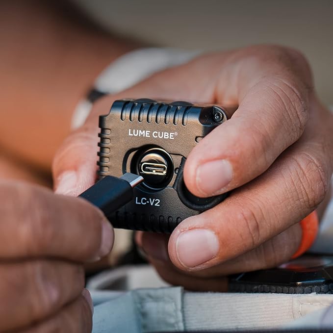 Lume Cube 2.0 Portable App-Controlled Waterproof LED Cube Light with DSLR Shoe Mount | Waterproof, Adjustable Brightness, Indoor Studio & Outdoor Use, for Photo and Video