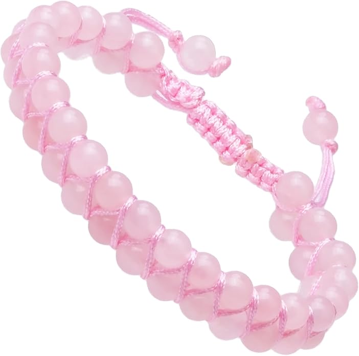 MASSIVE BEADS Double Layer Natural Chakra Healing Power Crystals Macrame Bracelet Yoga Stone Beads Gemstone Meditation Relax Anxiety Bangle for Unisex Women Men