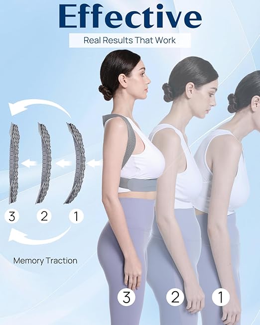 OFIR Revolutionary Upper Back Brace Posture Corrector for Women & Men, Back Straightener Posture Corrector for Men, Support Shoulder Neck and Spine for Scoliosis, Hunchback.