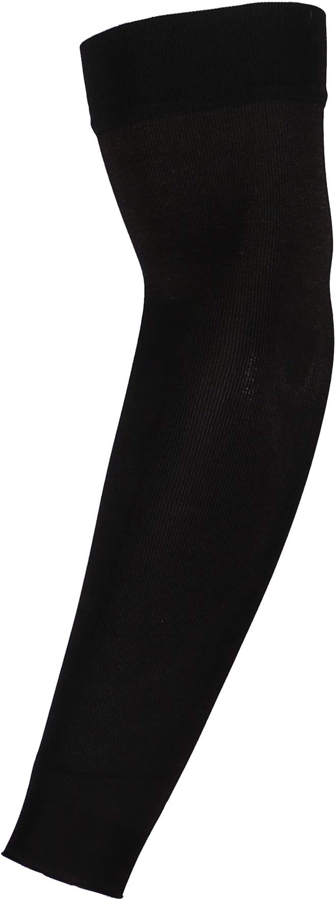 Truform Lymphedema Compression Arm Sleeve, 20-30 mmHg Post Mastectomy Support, Dot Top Grip Band, Black, Small