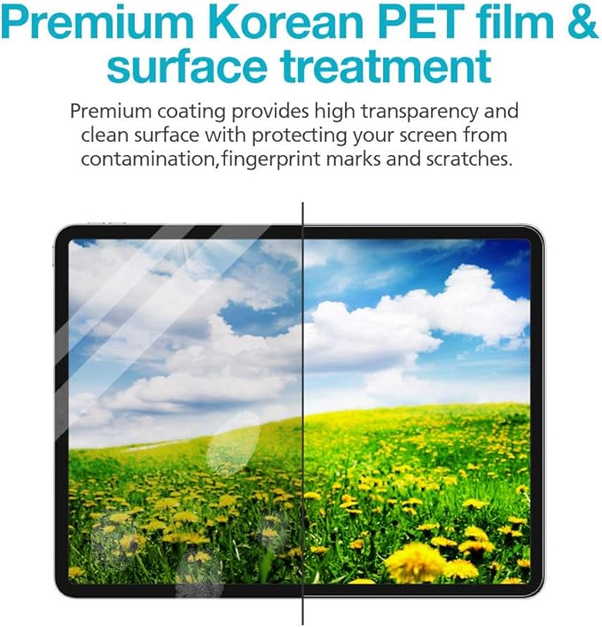 [1+1 Pack For Galaxy Tab S9/S8/S7 11 Inch, Paperfeel Screen Protector 1pc + Anti Glare Protector 1pc, Matte Anti Glare Anti Fingerprint Film with Blue Light Cut Filter, Compatible with S Pen