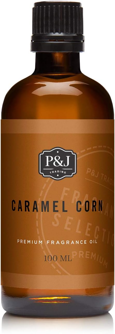 P&J Trading - Caramel Corn Scented Oil 100ml - Fragrance Oil for Candle Making, Soap Making, Diffuser Oil