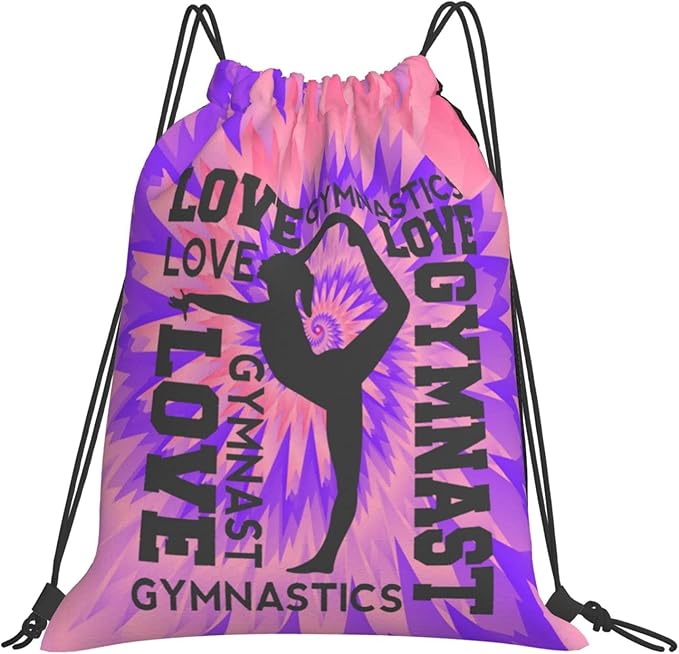 Gymnastics Drawstring Backpack Gym String Bag Drawstring Sackpack Sport For Womens Mens